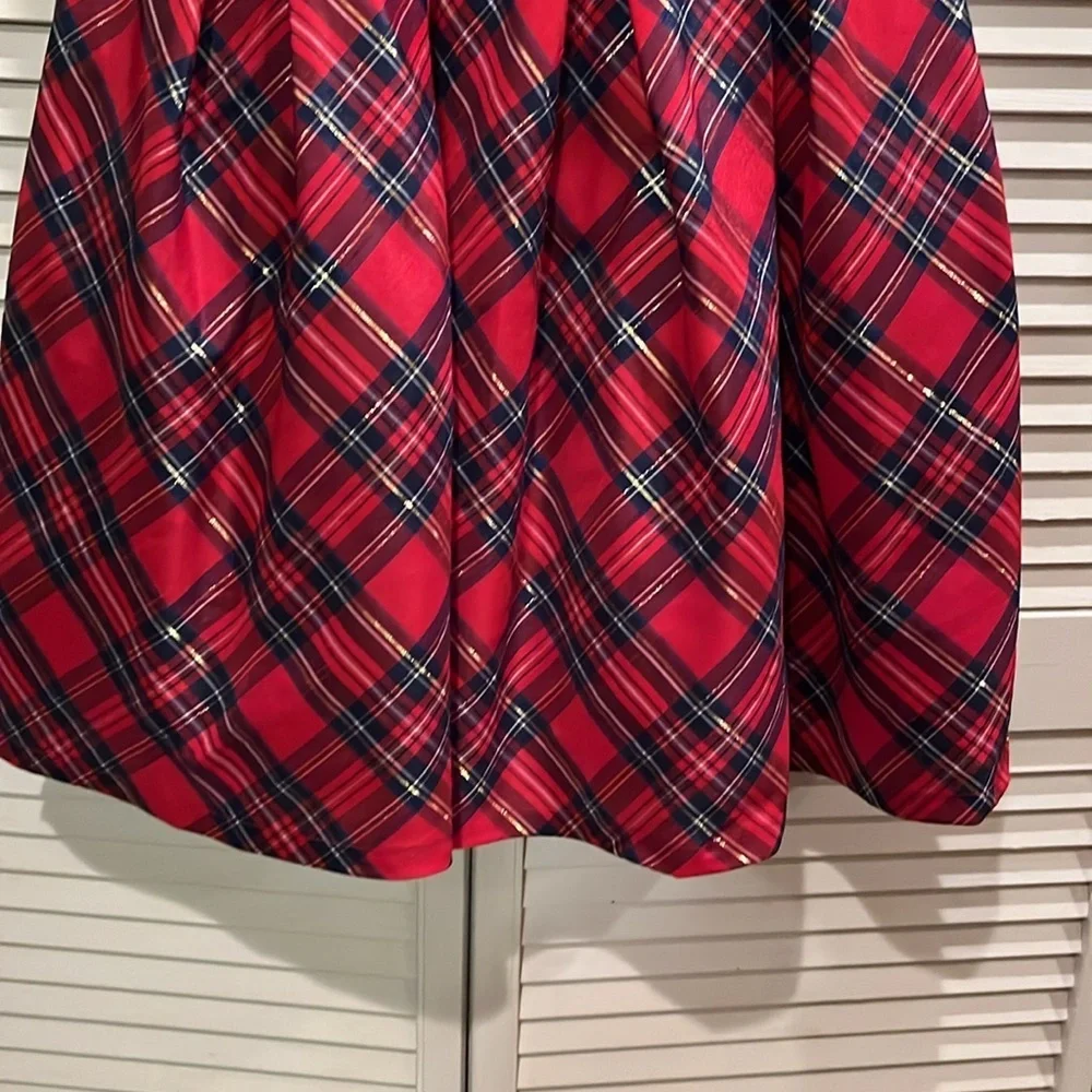 American Girl holiday tartan plaid girls‎ dress 16 like new